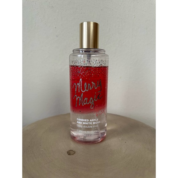 Rare Victoria’s Secret Beauty Rush Candied Apple & White Musk Merry Magic Mist